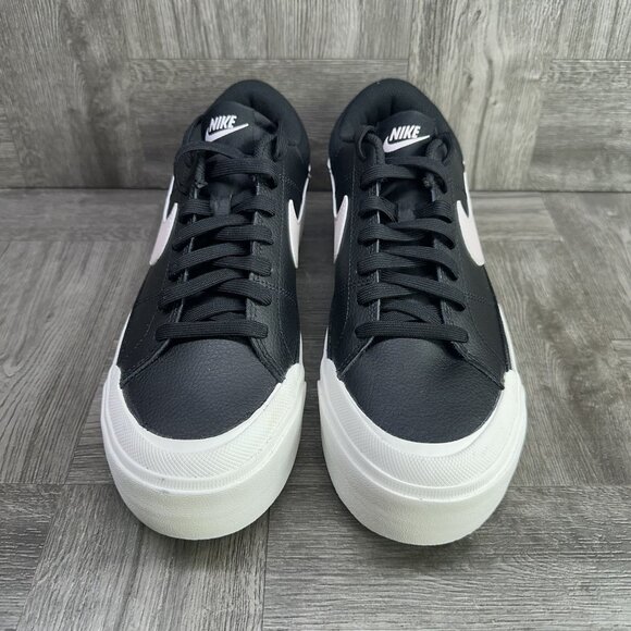 Nike Court Legacy Women's size 10.5 Black Platform Shoes DM7590-002 - Picture 3 of 8